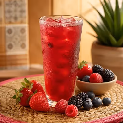 Agua de Frutos Rojos