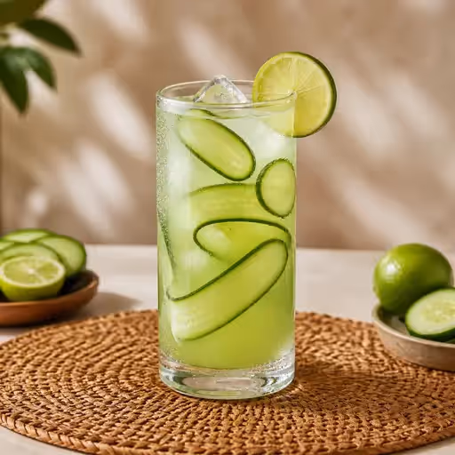 Agua de Pepino con Limón