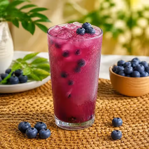 Agua de Blueberry